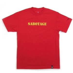 Beastie Boys Sabotage Shirt By Girl Skateboards / Spike Jonze - Red size XL